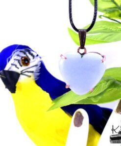 Pendentif Elion - coeur en angélite – Image 3