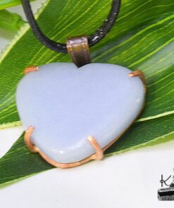 Pendentif Elion - coeur en angélite – Image 2