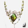 Collier Bora en cuivre et labradorite avec arbre de vie