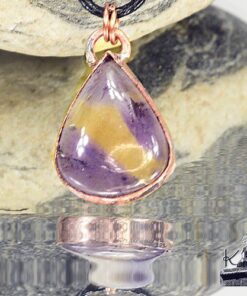 Réservé : Pendentif Carole - amétrine sertie – Image 4