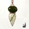 Pendentif Jolan avec double agate mousse