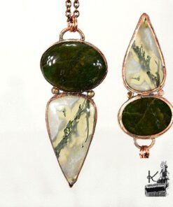 Pendentif Jolan - agate mousse et cuivre – Image 10