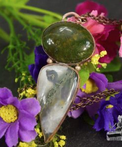 Pendentif Jolan - agate mousse et cuivre – Image 7