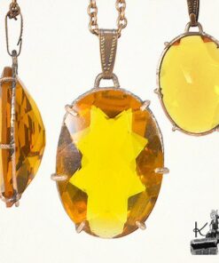 Réservé : Pendentif Kisos - citrine taillée – Image 4