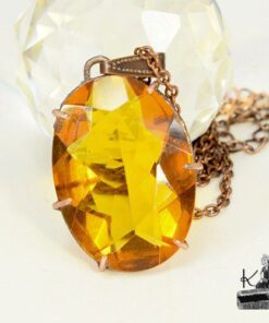 Réservé : Pendentif Kisos - citrine taillée – Image 2