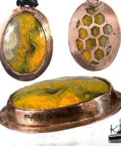 Pendentif Cebala avec sa jaspe abeille