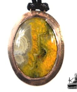 Pendentif Cebala - cuivre et Jaspe abeille – Image 8