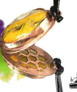 Pendentif Cebala - cuivre et Jaspe abeille – Image 4