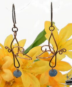 Boucles d'oreille Dealan - aigue-marine – Image 2