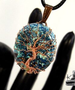 reservé : Pendentif Arbre de vie Jolana - shattuckite et cuivre – Image 10
