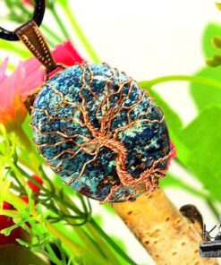 reservé : Pendentif Arbre de vie Jolana - shattuckite et cuivre – Image 8