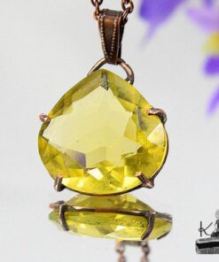 Pendentif Leamain en quartz citron