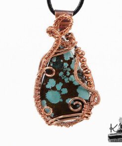 Pendentif Fursy en magnesite turquoise