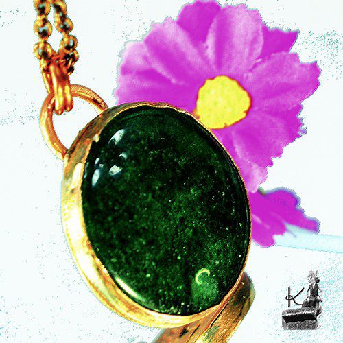 Pendentif Banba - cuivre et aventurine – Image 2