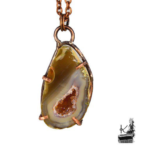 Pendentif Eyota - geode druzy agate – Image 2