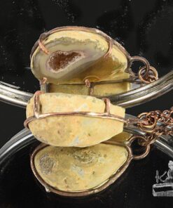 Pendentif Eyota - geode druzy agate – Image 4
