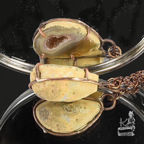 Pendentif Eyota - geode druzy agate – Image 4