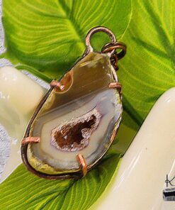 Pendentif Eyota - geode druzy agate – Image 5