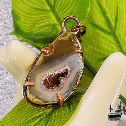 Pendentif Eyota - geode druzy agate – Image 5
