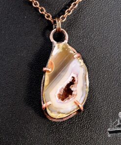 Pendentif Eyota - geode druzy agate – Image 6