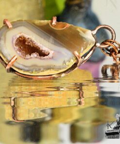Pendentif Eyota - geode druzy agate – Image 8
