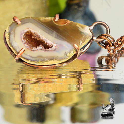 Pendentif Eyota - geode druzy agate – Image 8