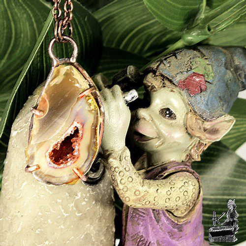 Pendentif Eyota - geode druzy agate – Image 9
