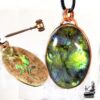 labradorite sertie cuivre