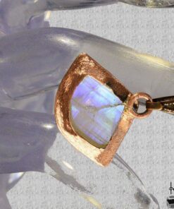 Pendentif Ailis - pierre de lune sertie cuivre – Image 10