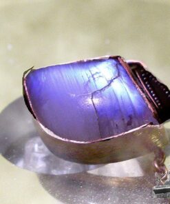Pendentif Ailis - pierre de lune sertie cuivre – Image 2
