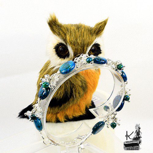 Bracelet Eleni - azurite chrysocolle – Image 6