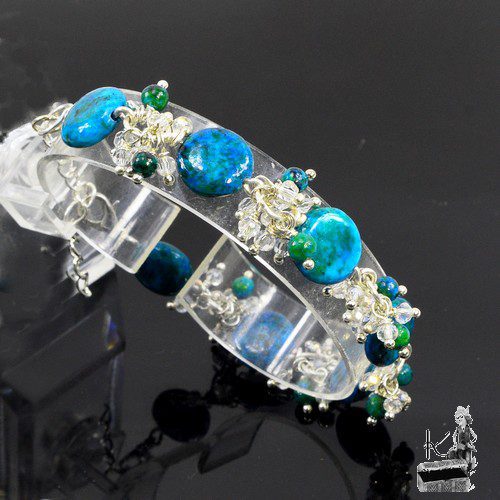 Bracelet Eleni - azurite chrysocolle – Image 5