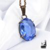 Pendentif Elial en cuivre avec une magnifique tanzanite