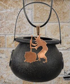 Pendentif "collection Halloween" - sorcière et son chaudron – Image 4