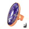 Bague ajustable Mady avec charoite
