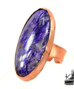 Bague ajustable Mady avec charoite