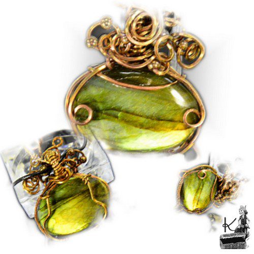 Pendentif Taram - chaudron en labradorite – Image 8