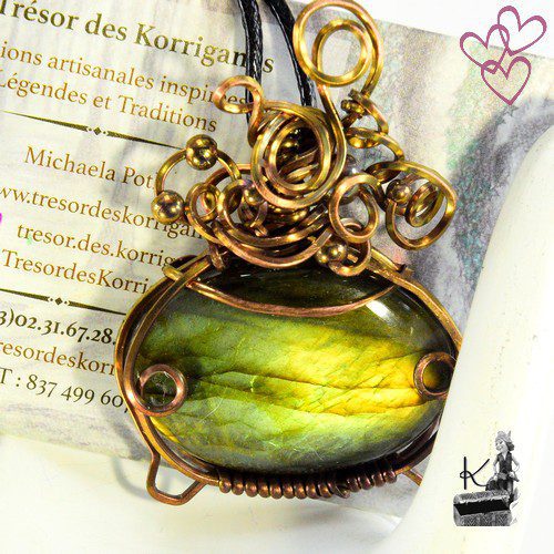 Pendentif Taram - chaudron en labradorite – Image 6