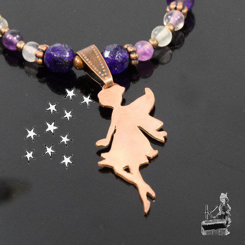 Collier Winx - améthyste et fluorite – Image 2