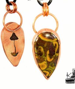 Pendentif Falle avec une jaspe fruit
