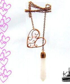 Collier lasso sautoir Sakari avec quartz rose
