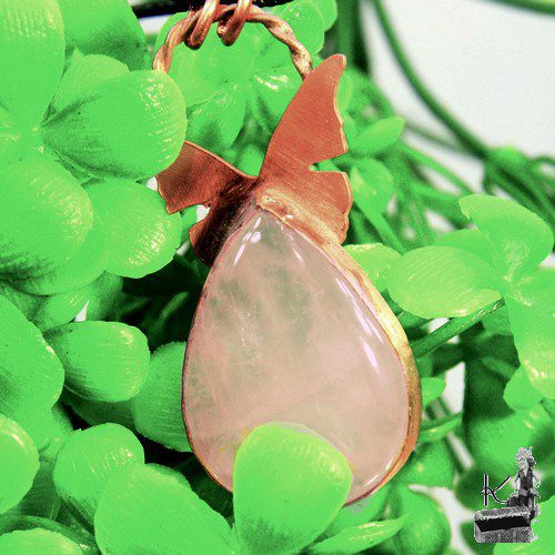 Réservé : Pendentif Farfalla - quartz rose – Image 6