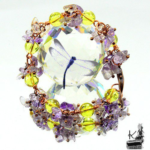 Réservé : Bracelet Donoma - perles en citrine et amétrine – Image 6