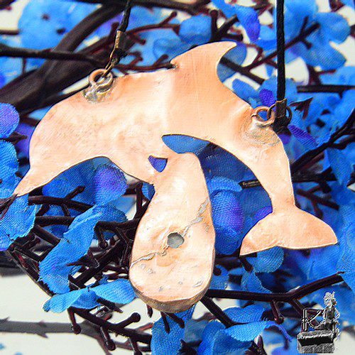 Réservé : Collier Thalou - cuivre et larimar + bracelet – Image 3
