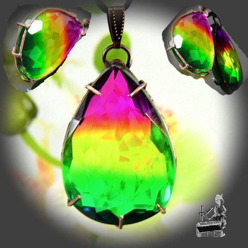 Pendentif Satinka - serti cuivre – Image 3