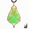 Pendentif Keelin - chrysophrase wire wrapped