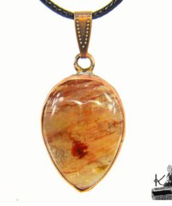 Pendentif Chumani en quartz fraise