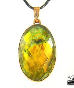 Collier anaba encuivre et labradorite