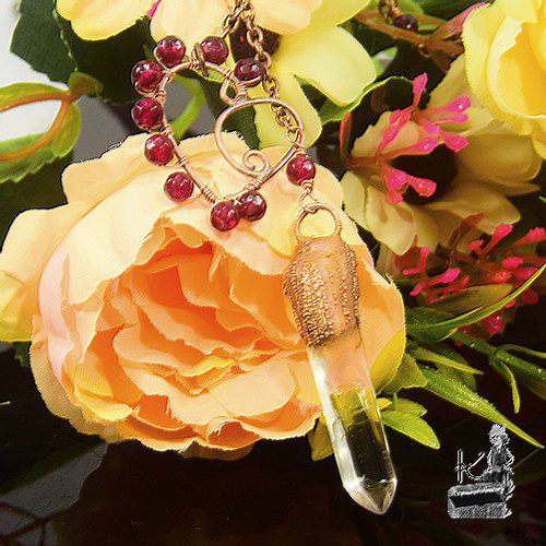 Collier lasso Shauna - cuivre et grenat – Image 8