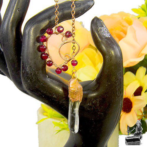Collier lasso Shauna - cuivre et grenat – Image 7